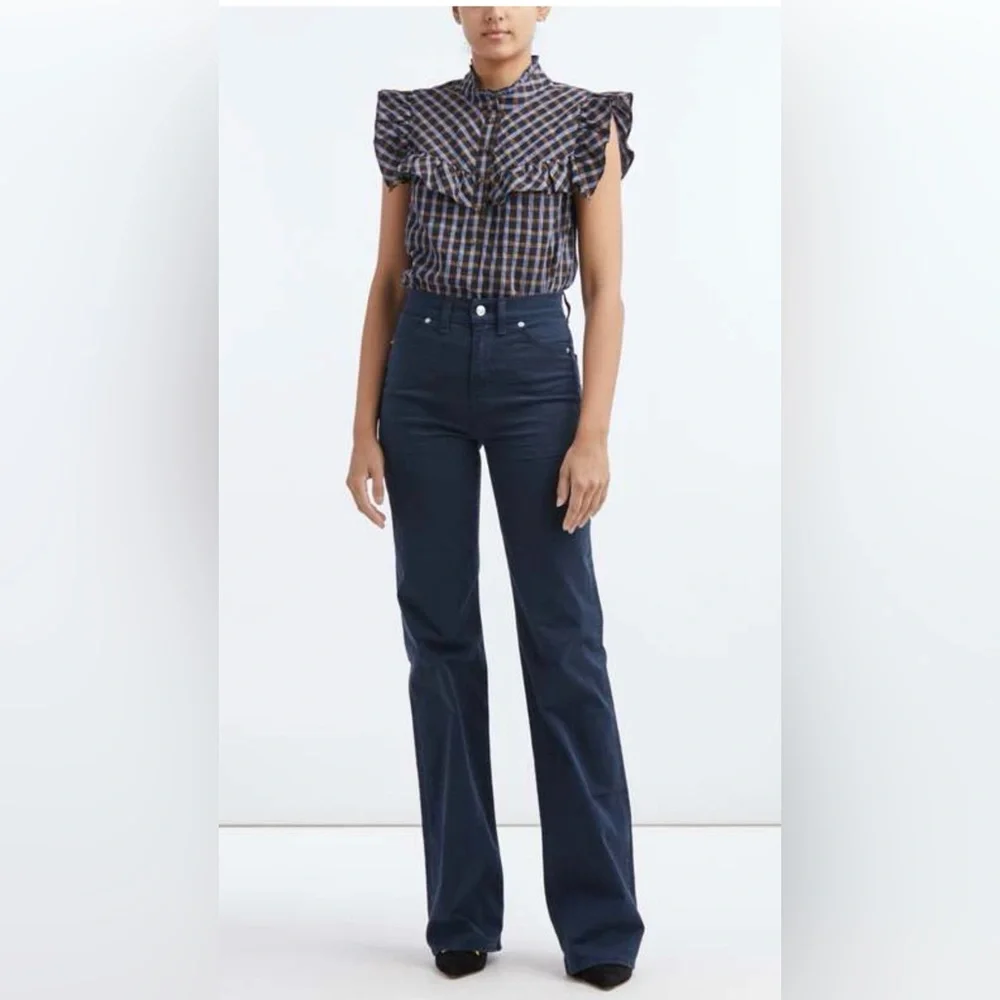 Veronica Beard Kyle Top in Blue Multi NWT - Picture 2 of 8